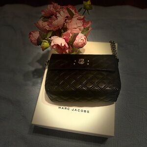 Sleek Black Marc Jacobs Shoulder Bag